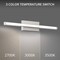 Dweled Parallax 24in LED Wall Sconce 3-CCT 2700K-3000K-3500K Set to 3000K in Brushed Nickel WS-73124 - alternate 2